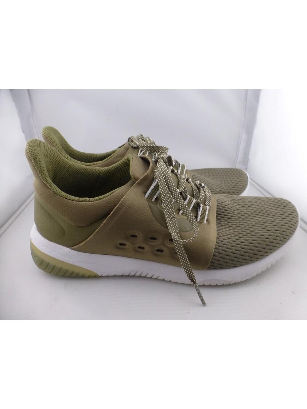 ASICS T880N Olive Green Running Athletic Shoes Men's US 9.5 EU 41.5 Lace Up M22